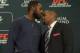 Jon Jones (left) and Daniel Cormier