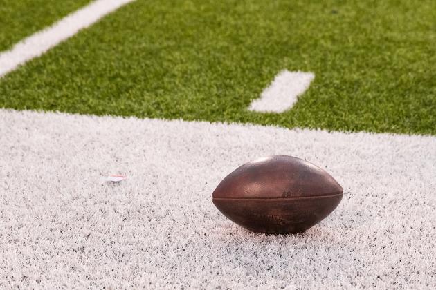 ORCHARD PARK, NY - NOVEMBER 30: NFL football on the sideline during a football game between Cleveland Browns and Buffalo Bills on November 30, 2014 at Ralph Wilson Stadium in Orchard Park, New York. Buffalo defeats Cleveland 26-10. (Photo by Brett Carlsen/Getty Images)