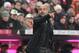 Bayern Munich's Spanish head coach Pep Guardiola reacts during the German first division Bundesliga football match of FC Bayern Munich vs TSG 1899 Hoffenheim in Munich, southern Germany, on January 31, 2016. / AFP / LUKAS BARTH / RESTRICTIONS: DURING MATCH TIME: DFL RULES TO LIMIT THE ONLINE USAGE TO 15 PICTURES PER MATCH AND FORBID IMAGE SEQUENCES TO SIMULATE VIDEO. == RESTRICTED TO EDITORIAL USE == FOR FURTHER QUERIES PLEASE CONTACT DFL DIRECTLY AT + 49 69 650050
(Photo credit should read LUKAS BARTH/AFP/Getty Images)