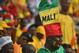 Malian supporters cheer their team during the 2015 African Cup of Nations group D football match between Guinea and Mali in Mongomo, on January 28, 2015. AFP PHOTO / CARL DE SOUZA (Photo credit should read CARL DE SOUZA/AFP/Getty Images)