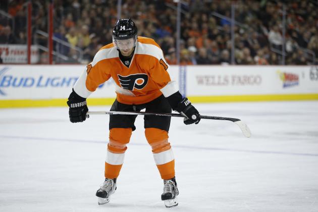 Philadelphia Flyers' Sean Couturier in action during an NHL hockey game against the Montreal Canadiens, Tuesday, Feb. 2, 2016, in Philadelphia. (AP Photo/Matt Slocum)