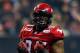 VANCOUVER, BC - NOVEMBER 30: Freddie Bishop III #95 of the Calgary Stampeders celebrates after sacking Zach Collaros #4 of the Hamilton Tiger-Cats during the 102nd Grey Cup Championship Game at BC Place November 30, 2014 in Vancouver, British Columbia, Canada. (Photo by Rich Lam/Getty Images)