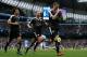 Leicester City's German defender Robert Huth (R) celebrates after scoring his second goal during the English Premier League football match between Manchester City and Leicester City at the Etihad Stadium in Manchester, north west England, on February 6, 2016. / AFP / ADRIAN DENNIS / RESTRICTED TO EDITORIAL USE. No use with unauthorized audio, video, data, fixture lists, club/league logos or 'live' services. Online in-match use limited to 75 images, no video emulation. No use in betting, games or single club/league/player publications. / (Photo credit should read ADRIAN DENNIS/AFP/Getty Images)