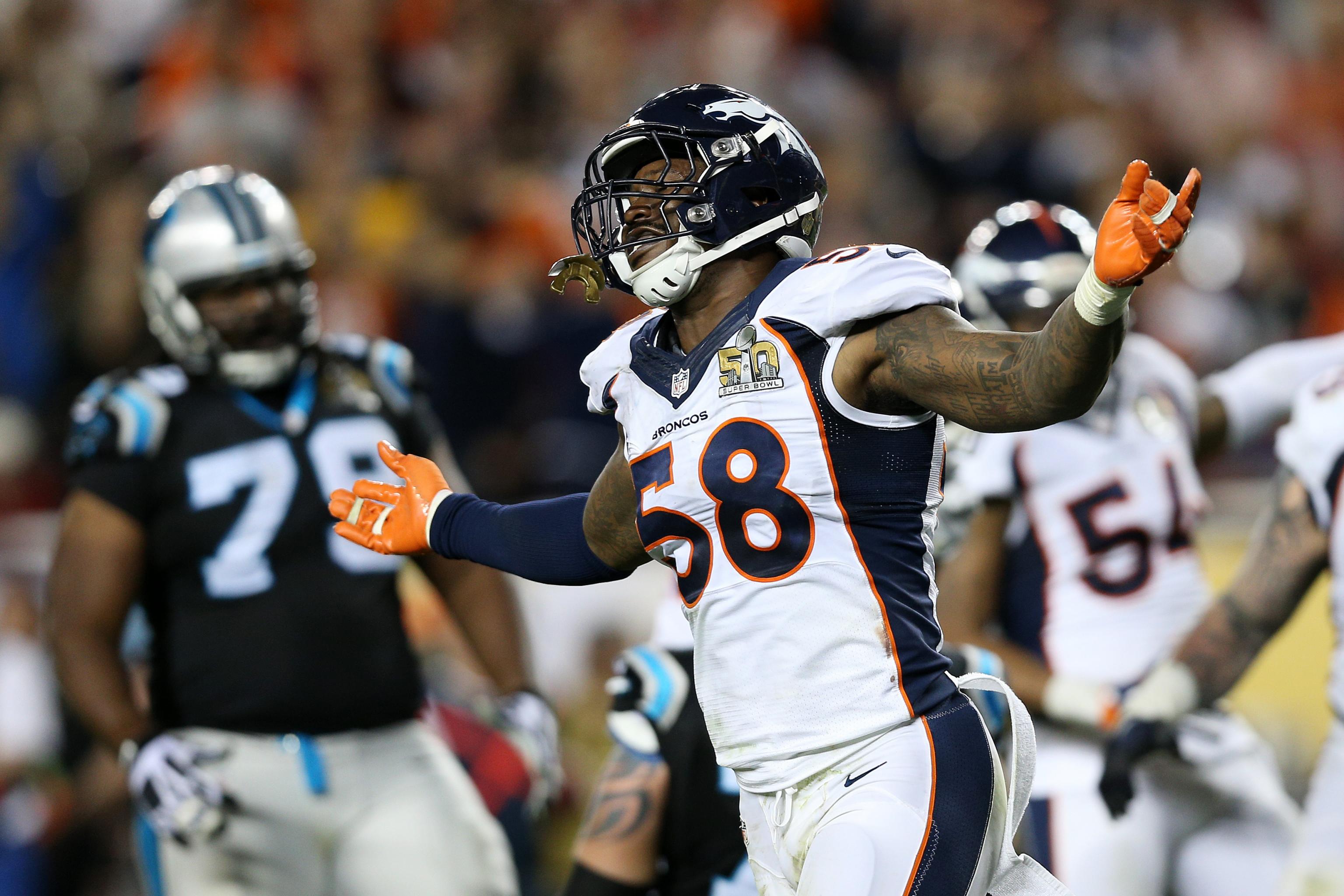 Von Miller Denver Broncos Super Bowl MVP v Panthers Santa Clara