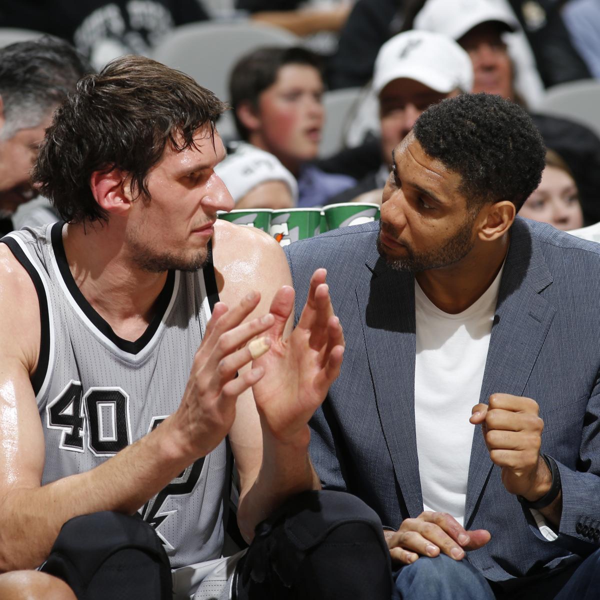 Photos: Spurs' Boban Marjanovic and Becky Hammon went 1-on-1