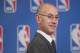 NBA Commissioner Adam Silver speaks at a news conference after an annual NBA basketball owners meeting, Friday, Oct. 23, 2015 in New York. (AP Photo/Mark Lennihan)