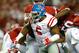 TUSCALOOSA, AL - SEPTEMBER 19: Robert Nkemdiche #5 of the Mississippi Rebels in action against Alabama Crimson Tide at Bryant-Denny Stadium on September 19, 2015 in Tuscaloosa, Alabama. (Photo by Kevin C. Cox/Getty Images)