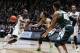 Feb 9, 2016; West Lafayette, IN, USA; Purdue Boilermakers guard Rapheal Davis (35) drives to the basket against Michigan State Spartans guard Bryn Forbes (5) at Mackey Arena. Mandatory Credit: Brian Spurlock-USA TODAY Sports