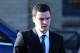 BRADFORD, ENGLAND - FEBRUARY 10: Adam Johnson arrives at the Crown Court on February 10, 2016 in Bradford, England. The Sunderland FC midfielder, aged 28 and from Castle Eden, County Durham, is on trial having previously denied three counts of sexual activity with a child and one count of grooming. He has one daughter. (Photo by Nigel Roddis/Getty Images)