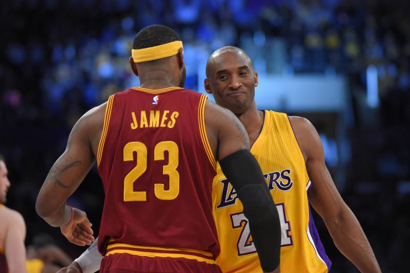 The King & Kobe (Photo Credit: Bleacher Report)