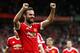 MANCHESTER, ENGLAND - SEPTEMBER 26: Juan Mata of Manchester United celebrates scoring his team's third goal during the Barclays Premier League match between Manchester United and Sunderland at Old Trafford on September 26, 2015 in Manchester, United Kingdom. (Photo by Dean Mouhtaropoulos/Getty Images)