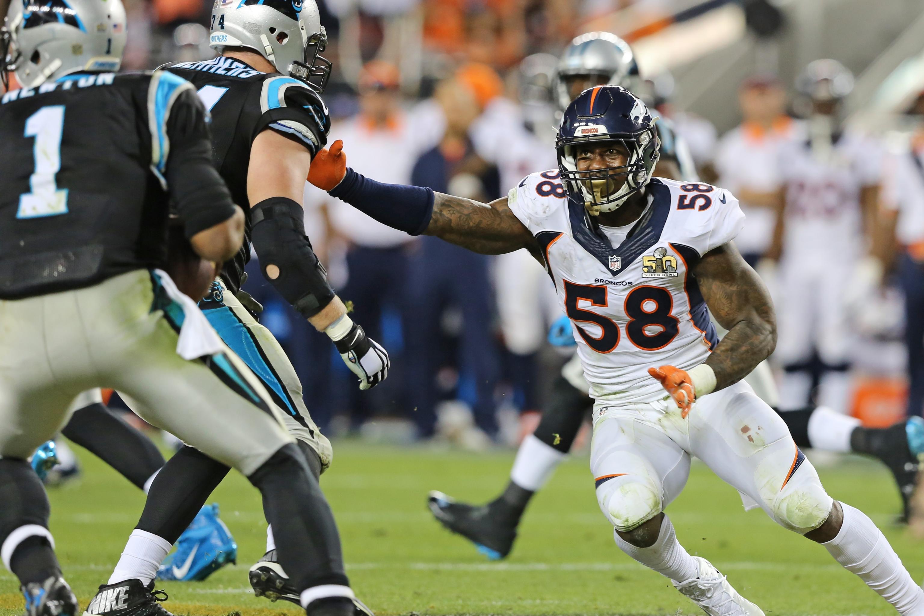 Von Miller Gets to Cam Newton, Super Bowl 50: Panthers vs. Broncos, NFL  Turning Point