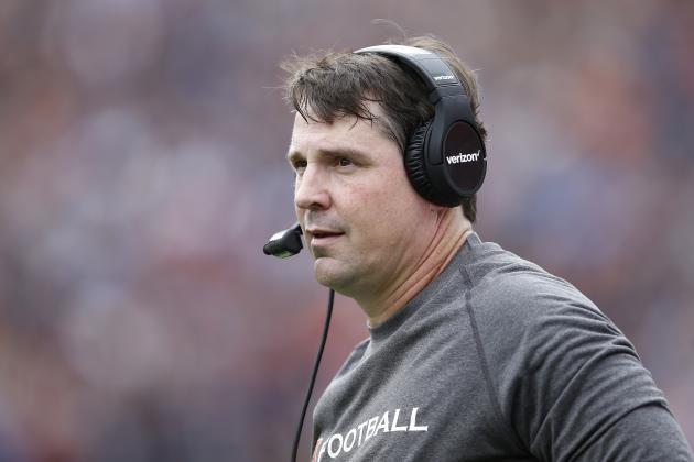 AUBURN, AL - OCTOBER 31: Defensive coordinator Will Muschamp of the Auburn Tigers looks on from the sideline during a game against the Ole Miss Rebels at Jordan-Hare Stadium on October 31, 2015 in Auburn, Alabama. Ole Miss defeated Auburn 27-19. (Photo by Joe Robbins/Getty Images)