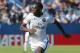MONTREAL, QC - AUGUST 1: Jean-Kevin Augustin of PSG in action during the 2015 Trophee des Champions between Paris Saint-Germain (PSG) and Olympique Lyonnais (OL) at Stade Saputo on August 1, 2015 in Montreal, Quebec, Canada. (Photo by Jean Catuffe/Getty Images)