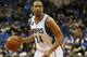 Minnesota Timberwolves guard Andre Miller (24) controls the ball against the Toronto Raptors in the first half of an NBA basketball game Wednesday, Feb. 10, 2016, in Minneapolis. (AP Photo/Stacy Bengs)