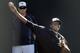 New York Yankees pitcher Michael Pineda throws in the bullpen during a spring training baseball workout Monday, Feb. 22, 2016, in Tampa, Fla. (AP Photo/Chris O'Meara)
