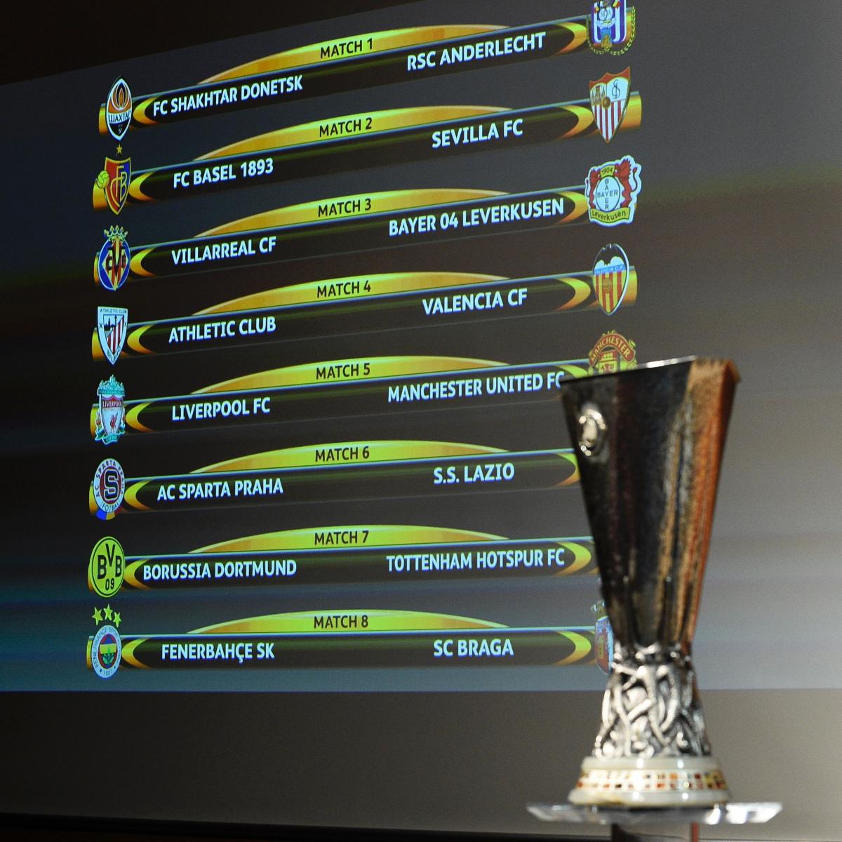 UEFA Europa League Last16 Draw Winners and Losers from Nyon Event