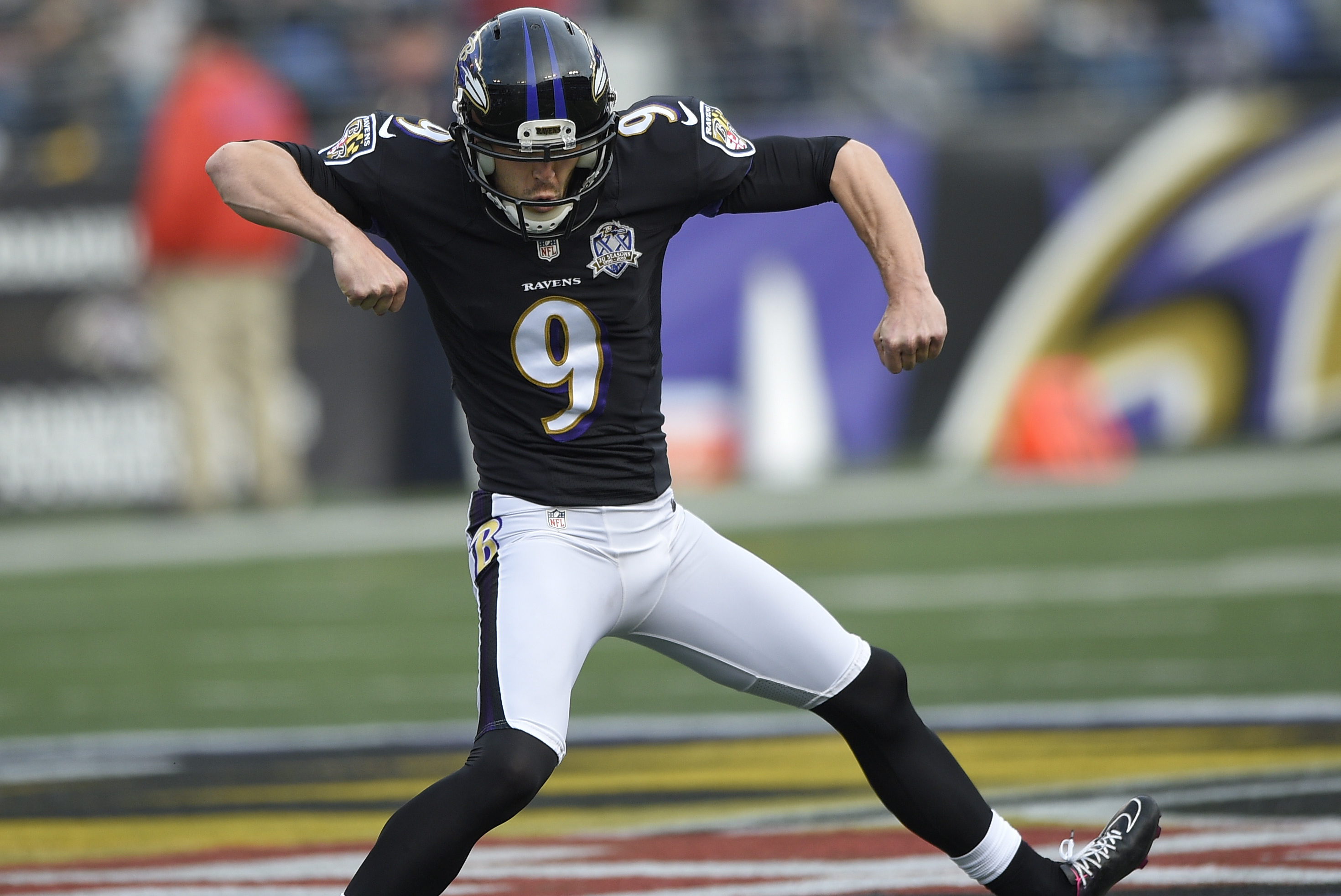 Ravens franchise kicker Justin Tucker 