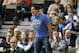 Dallas Mavericks team owner Mark Cuban shouts in the direction of an official during an NBA basketball game against the Phoenix Suns on Monday, Dec. 14, 2015, in Dallas. (AP Photo/Tony Gutierrez)