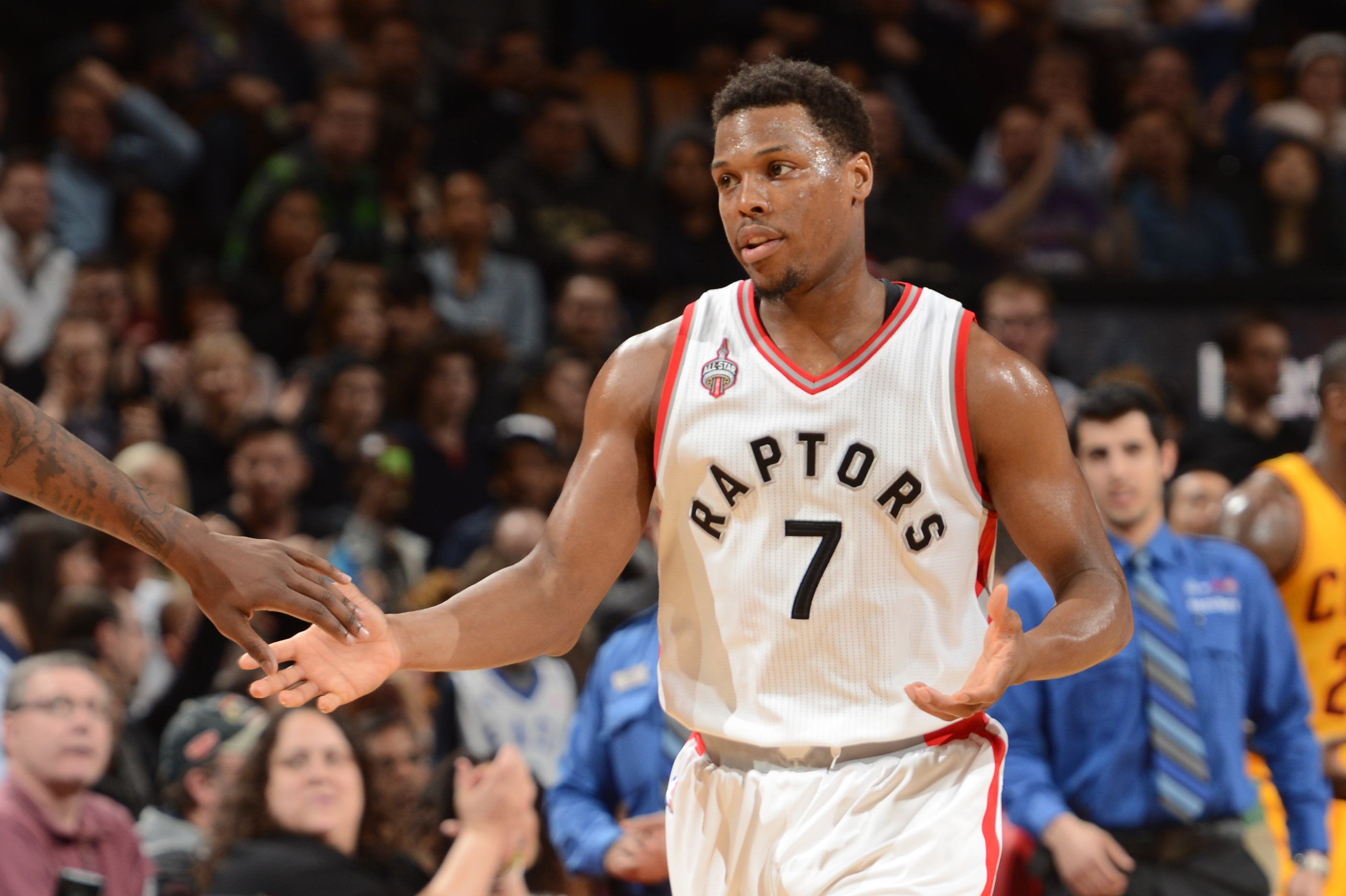 Kyle Lowry Receives All-Star Jersey - February 11, 2015 