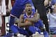 Kansas guard Wayne Selden Jr. holds the ball in the second half of an NCAA college basketball game against Oklahoma in Norman, Okla., Saturday, Feb. 13, 2016. (AP Photo/Sue Ogrocki)