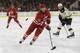 Carolina Hurricanes' Kris Versteeg (32) skates against the Boston Bruins during the second period of an NHL hockey game in Raleigh, N.C., Friday, Feb. 26, 2016. (AP Photo/Gerry Broome)