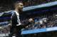 Leicester City's Algerian midfielder Riyad Mahrez celebrates after scoring his team's second goal during the English Premier League football match between Manchester City and Leicester City at the Etihad Stadium in Manchester, north west England, on February 6, 2016. / AFP / ADRIAN DENNIS / RESTRICTED TO EDITORIAL USE. No use with unauthorized audio, video, data, fixture lists, club/league logos or 'live' services. Online in-match use limited to 75 images, no video emulation. No use in betting, games or single club/league/player publications. / (Photo credit should read ADRIAN DENNIS/AFP/Getty Images)