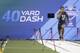 Florida State defensive back Jalen Ramsey runs the 40-yard dash at the NFL football scouting combine on Monday, Feb. 29, 2016, in Indianapolis. (AP Photo/Darron Cummings)