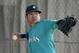 Seattle Mariners starting pitcher Felix Hernandez throws during spring training baseball practice Saturday, Feb. 27, 2016, in Peoria, Ariz. (AP Photo/Charlie Riedel)
