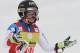Switzerland's Lara Gut reacts at finish line after making a mistake and going out during an alpine ski, women's World Cup, combined race, in Soldeu, Andorra, Sunday, Feb. 28, 2016. (AP Photo/Pier Marco Tacca)