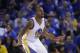 Golden State Warriors' Andre Iguodala (9) during an NBA basketball game against the San Antonio Spurs Monday, Jan. 25, 2016, in Oakland, Calif. (AP Photo/Marcio Jose Sanchez)