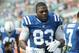 Indianapolis Colts tight end Dwayne Allen (83) walks the sidelines during the first half of an NFL football game against the Miami Dolphins, Sunday, Dec. 27, 2015, in Miami Gardens, Fla. (AP Photo/Lynne Sladky)