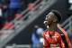 Rennes' French forward Ousmane Dembele celebrates after scoring a goal during the French L1 football match between Rennes (SRFC) and Nantes (FCN) on March 6, 2016 at the Roazhon Park stadium in Rennes, western France. AFP PHOTO / DAMIEN MEYER / AFP / DAMIEN MEYER (Photo credit should read DAMIEN MEYER/AFP/Getty Images)