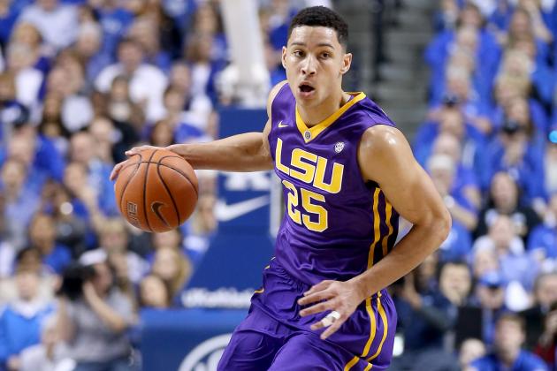 LEXINGTON, KY - MARCH 05:  Ben Simmons #25 of the LSU Tigers dribbles the ball in the game against the Kentucky Wildcats at Rupp Arena on March 5, 2016 in Lexington, Kentucky.  (Photo by Andy Lyons/Getty Images)