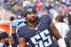 NASHVILLE, TN - DECEMBER 06: Zach Brown #55 of the Tennessee Titans watches from the sideline during a game against the Jacksonville Jaguars at Nissan Stadium on December 6, 2015 in Nashville, Tennessee. (Photo by Frederick Breedon/Getty Images)
