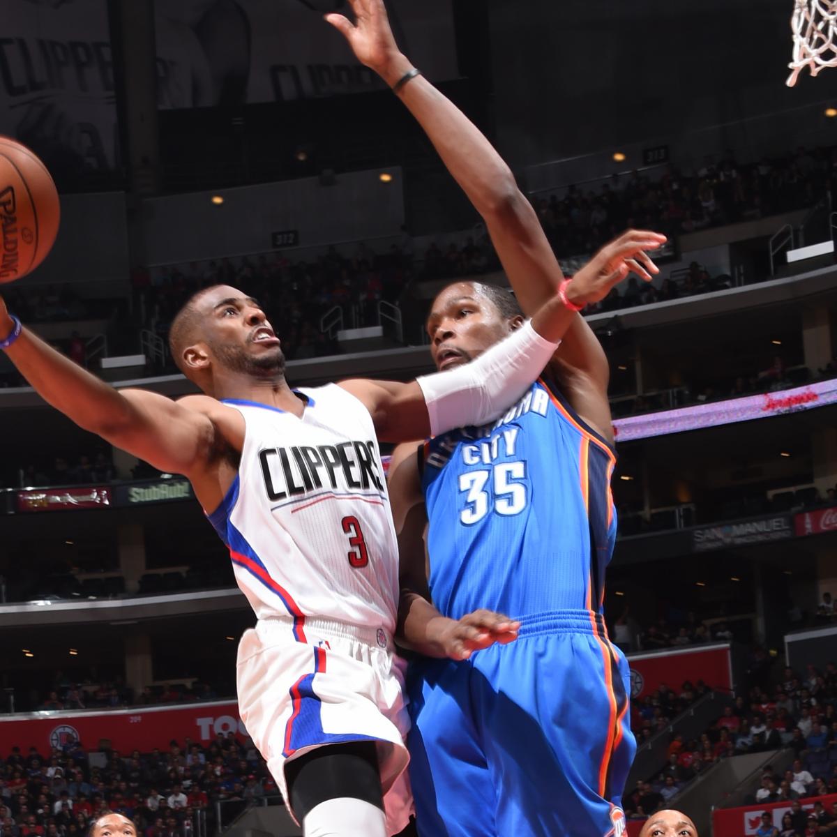 Los Angeles Clippers vs. Oklahoma City Thunder: Live Score, Highlights