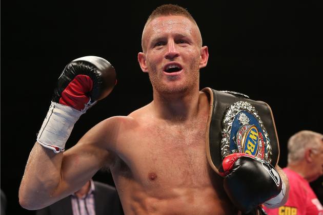 MANCHESTER, ENGLAND - JULY 11: Terry Flanagan celebrates after defeating Jose Zepeda following their WBO Lightweight Championship fight at the Manchester Velodrome on July 11, 2015 in Manchester, England. (Photo by Chris Brunskill/Getty Images)