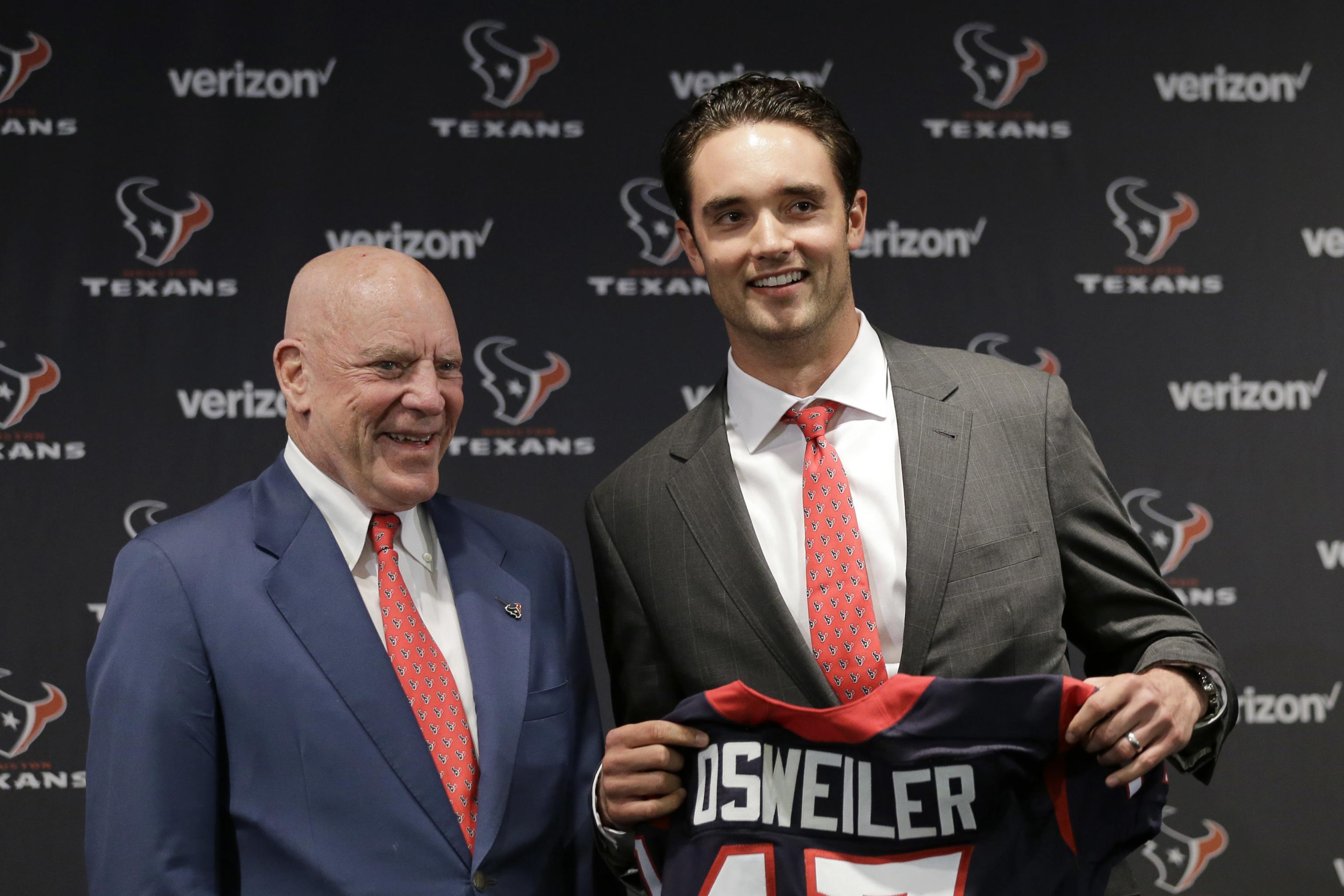 Brock Osweiler to Texans: Takeaways from QB's Introductory Press Conference, News, Scores, Highlights, Stats, and Rumors