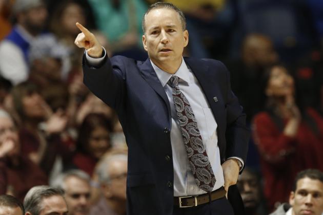 Texas A&M head coach Billy Kennedy directs his team against Florida during the second half of an NCAA college basketball game in the Southeastern Conference tournament in Nashville, Tenn., Friday, March 11, 2016. (AP Photo/John Bazemore)
