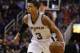 San Antonio Spurs guard Ray McCallum (3) in the third quarter during an NBA basketball game against the Phoenix Suns, Thursday, Jan. 21, 2016, in Phoenix. (AP Photo/Rick Scuteri)