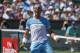 Rafael Nadal, of Spain, reacts after defeating Kei Nishikori, of Japan, in their quarterfinal match at the BNP Paribas Open tennis tournament, Friday, March 18, 2016, in Indian Wells, Calif. (AP Photo/Mark J. Terrill)