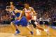 ST LOUIS, MO - MARCH 20: Michael Gbinije #0 of the Syracuse Orange handles the ball against Reggie Upshaw #30 of the Middle Tennessee Blue Raiders in the second half during the second round of the 2016 NCAA Men's Basketball Tournament at Scottrade Center on March 20, 2016 in St Louis, Missouri. (Photo by Dilip Vishwanat/Getty Images)