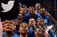 NASHVILLE, TN - MARCH 13: The the Kentucky Wildcats take a selfie for Twitter after an 82-77 overtime Kentucky victory over the Texas A&M Aggies to win the SEC Basketball Tournament Championship at Bridgestone Arena on March 13, 2016 in Nashville, Tennessee. (Photo by Frederick Breedon/Getty Images)