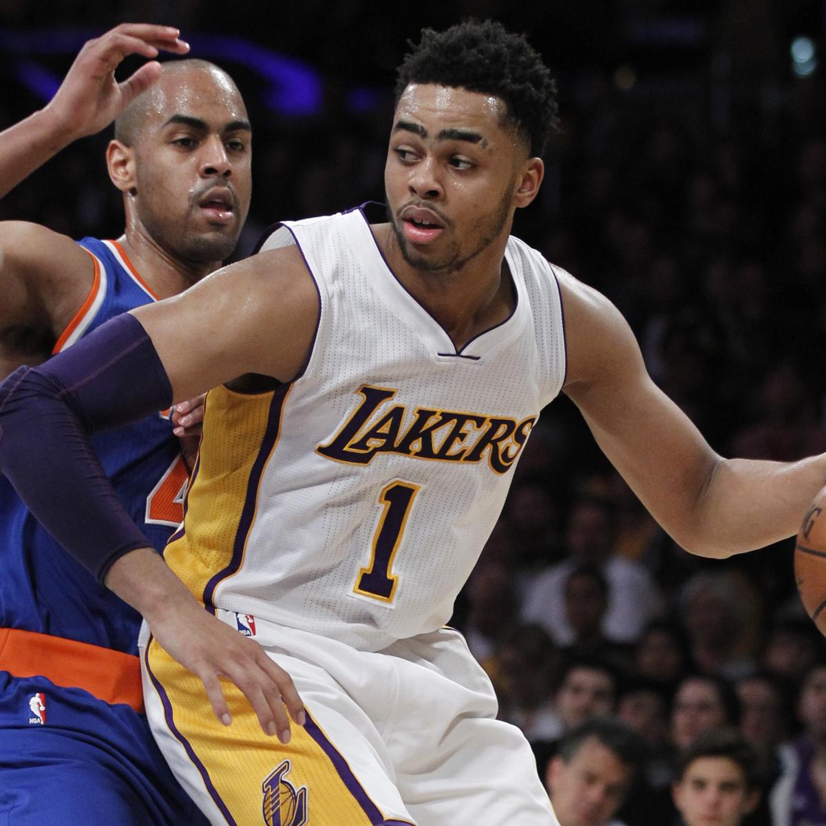 dangelo russell injury updates  lakers guards ankle  return