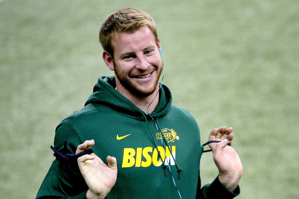 Carson Wentz at NDSU Pro Day 2016 Photos, Video Highlights and