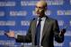 NBA Commissioner Adam Silver announces that Los Angeles will host the 2018 NBA All-Star game at Staples Center, in Los Angeles, Tuesday, March 22, 2016. (AP Photo/Chris Carlson)