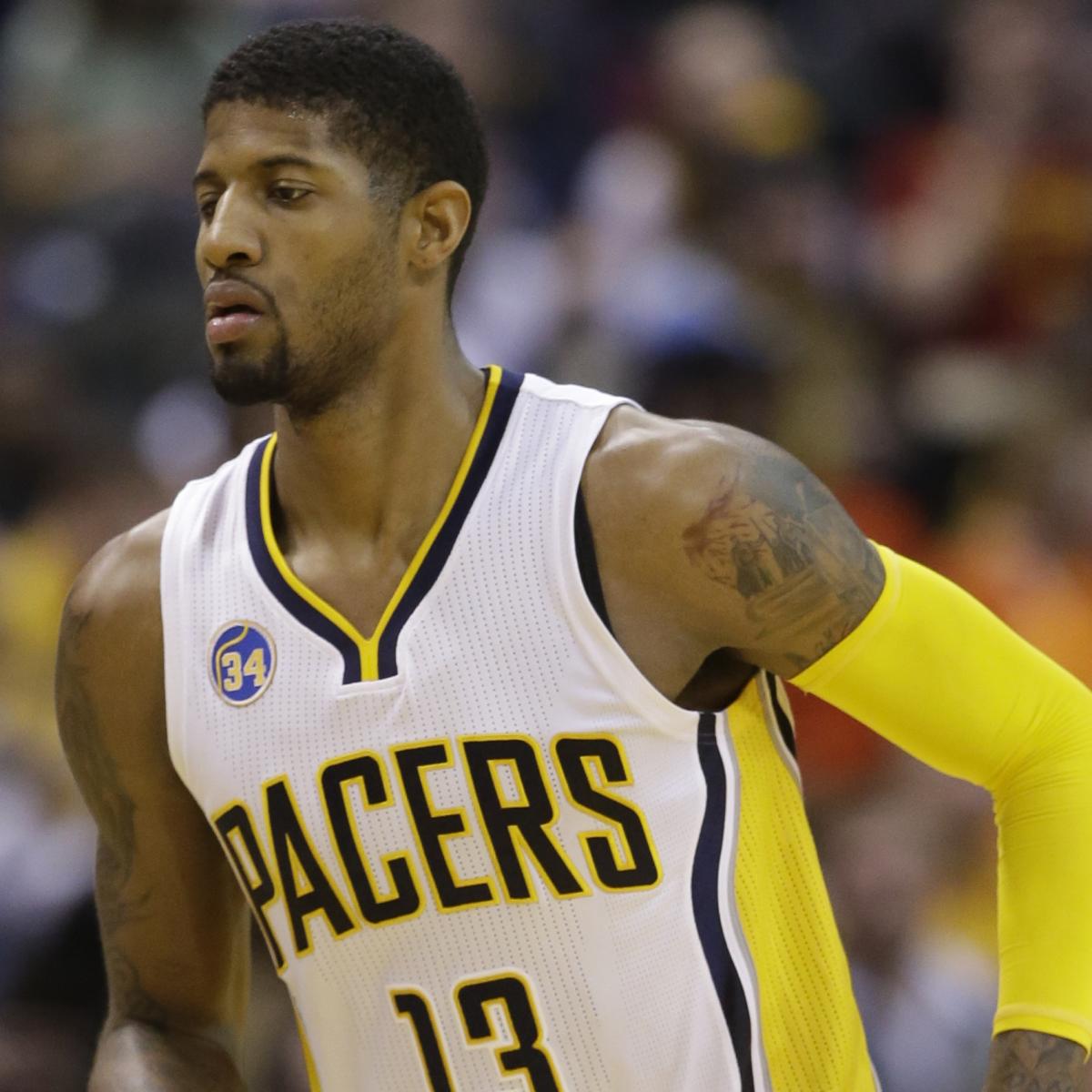 Paul George's Leg Injury Puts Focus on Placement of Hoop Stanchions, News,  Scores, Highlights, Stats, and Rumors