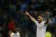Real Madrid 's Karim Benzema celebrates after scoring the opening goal against Sevilla during a Spanish La Liga soccer match between Real Madrid and Sevilla at the Santiago Bernabeu stadium, in Madrid, Sunday, March 20, 2016. (AP Photo/Francisco Seco)