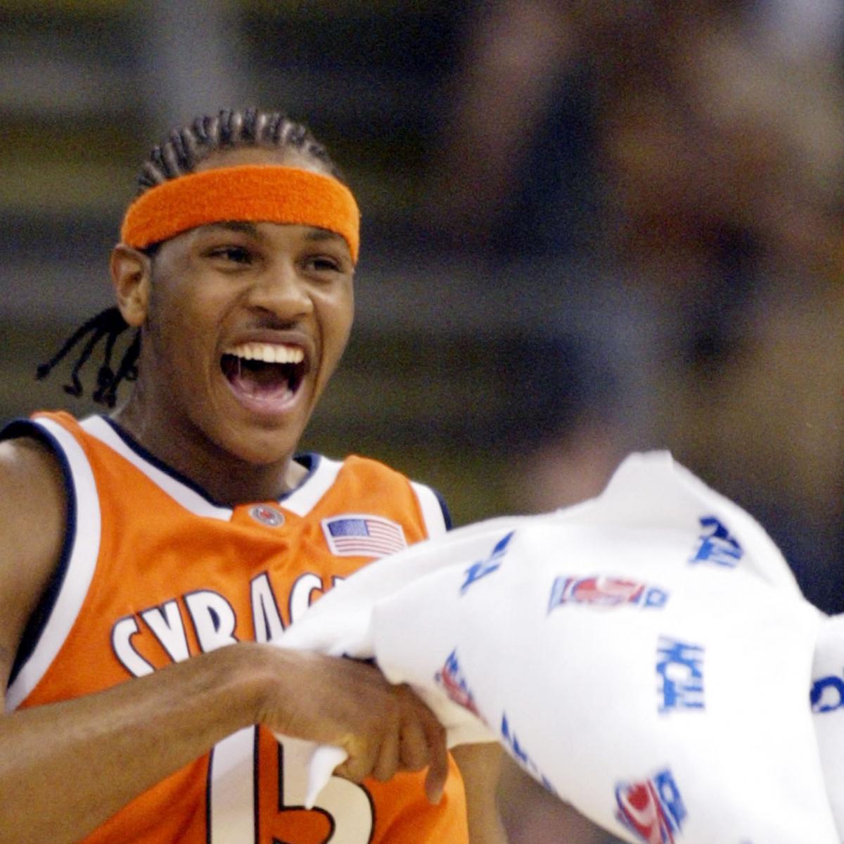 Carmelo Anthony Celebrates Syracuse's Win over Virginia on Snapchat