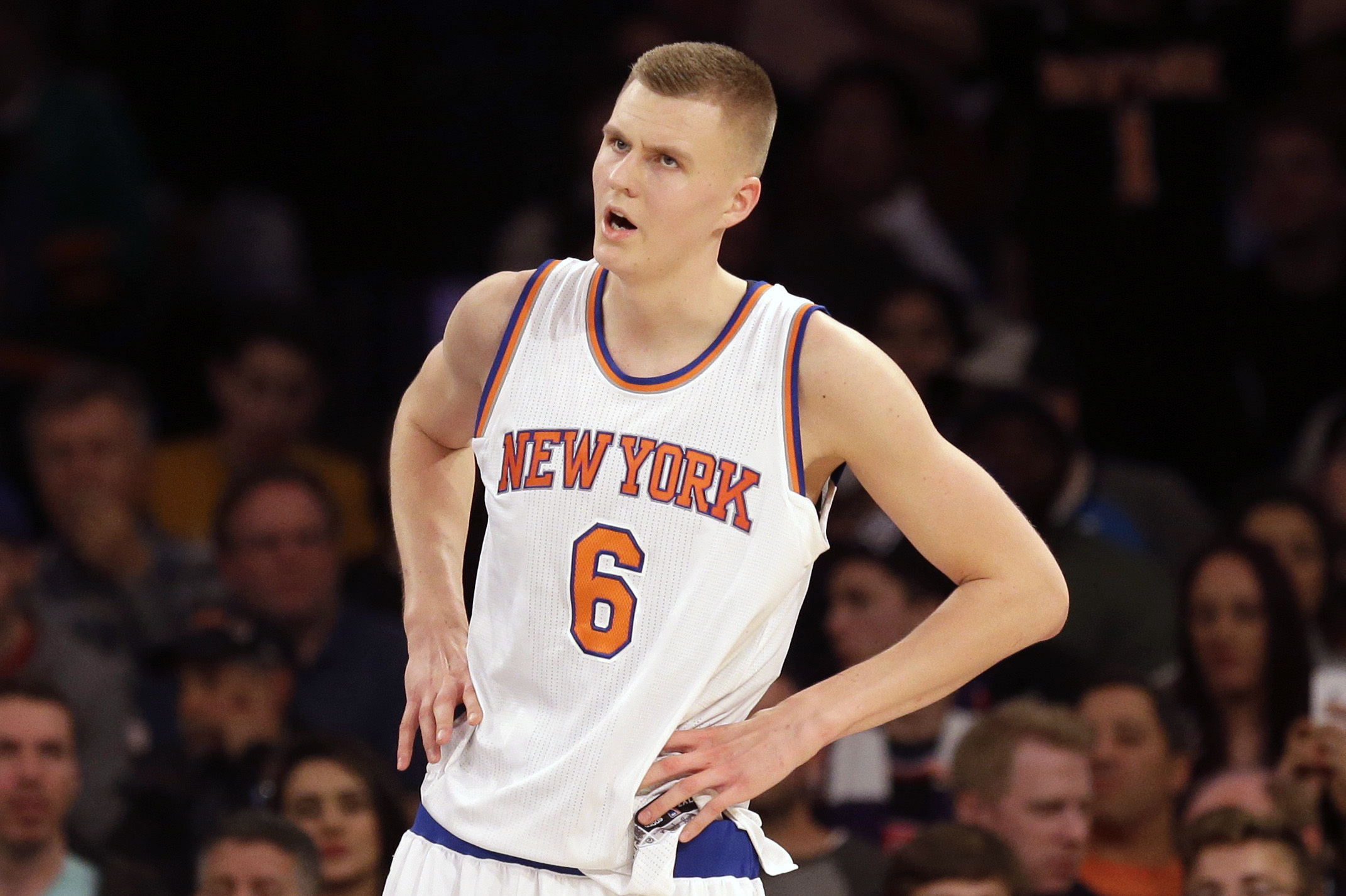 New York Knicks rookie Kristaps Porzingis fourth in jersey sales this  season - ESPN